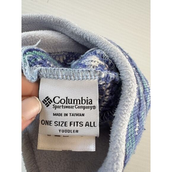 Columbia Winter Hat Beanie Toddler One Size Purple Knit - Picture 3 of 3